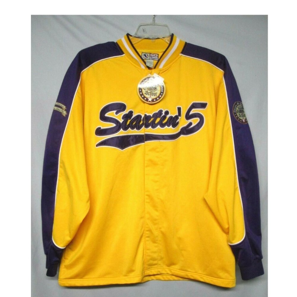 SD Stardom OLd School Startin' 5 Purple & Yellow